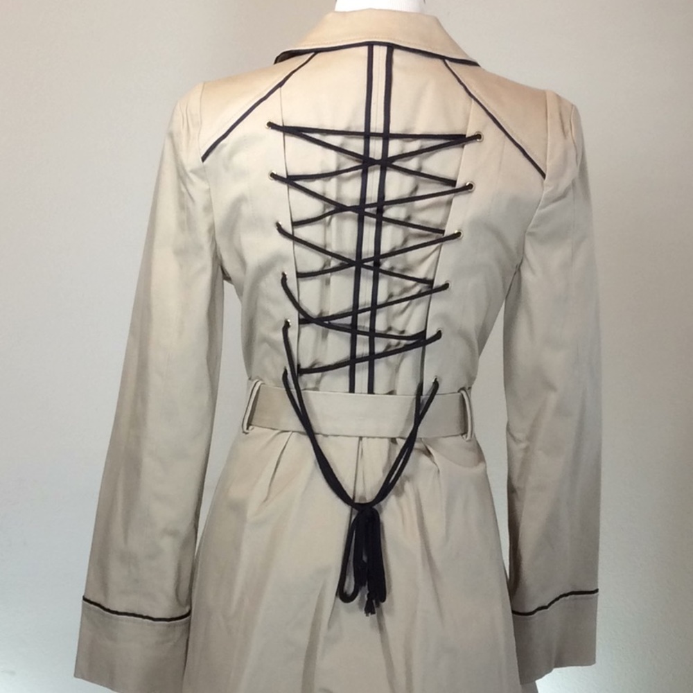 CASS Corset Back Trench Coat
